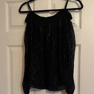 Lilly Pulitzer Black Sparkly Blouse